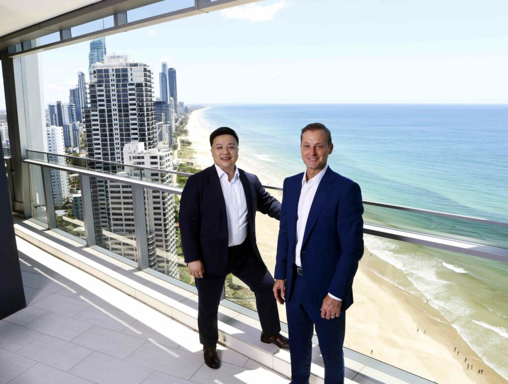 AW Jewel General Manager Yutao Li and TOTAL Property Group managing director Adrian Parsons 2