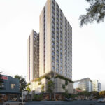 Architectural rendering of proposed 458 Wickham Street, Fortitude Valley