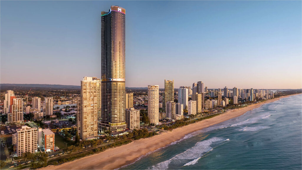 Image of Meriton's Ocean Surfers Paradise tower on the Gold Coast