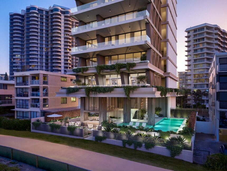 Architectural rendering of Escape Gold Coast
