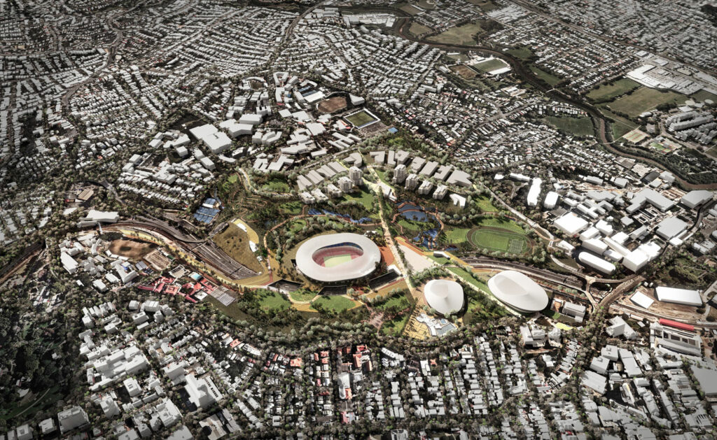 Concept Victoria Park Olympic Stadium by Archipelago  