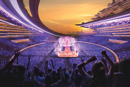 Northshore Vision 2050 - Stadium Concert Mode. Image: The Brisbane Design Alliance