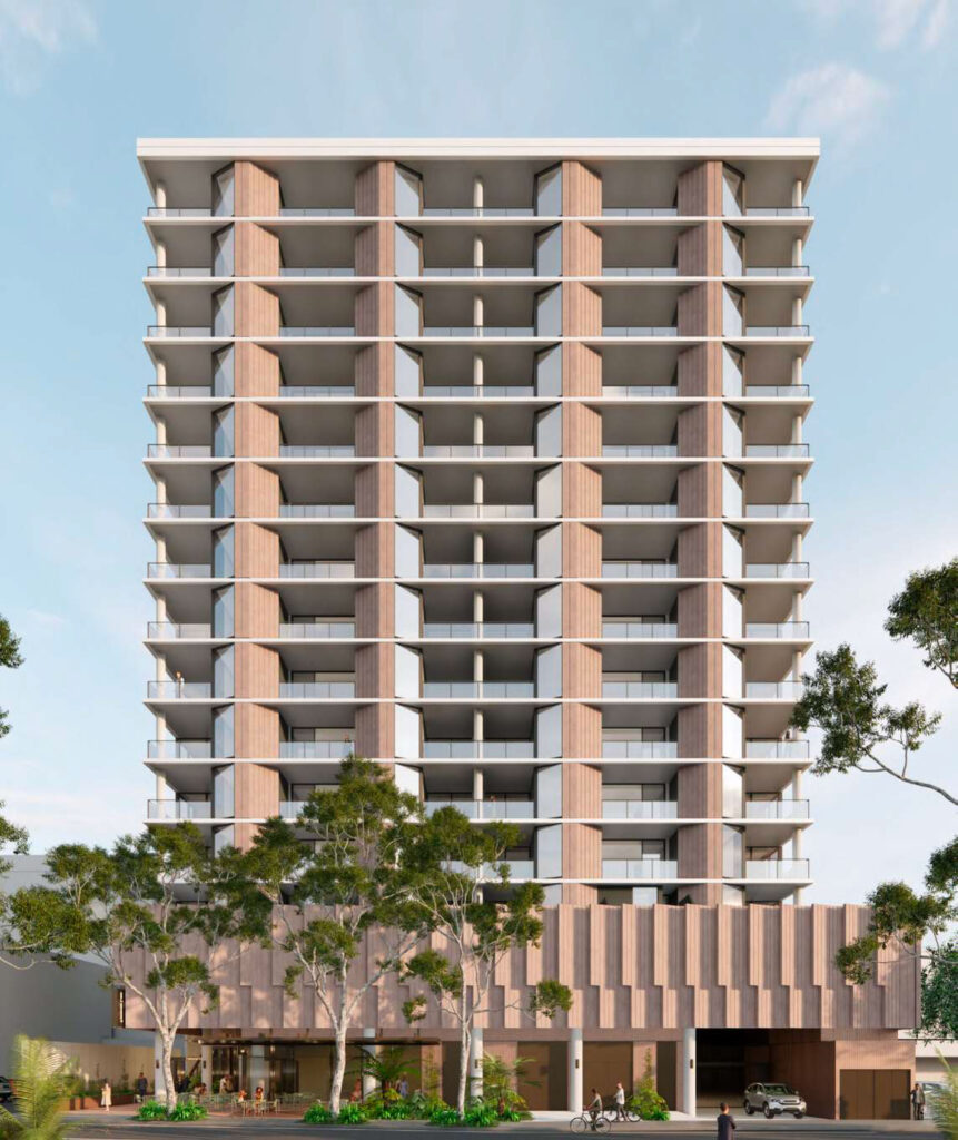 Architectural rendering of the proposed 25 Fortescue St development