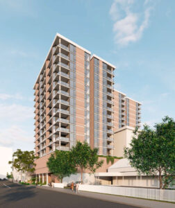 Architectural rendering of the proposed 25 Fortescue St development