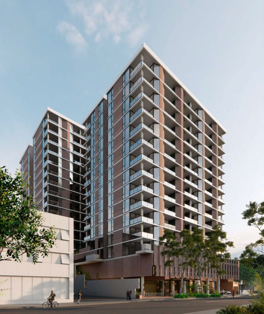 Architectural rendering of the proposed 25 Fortescue St development