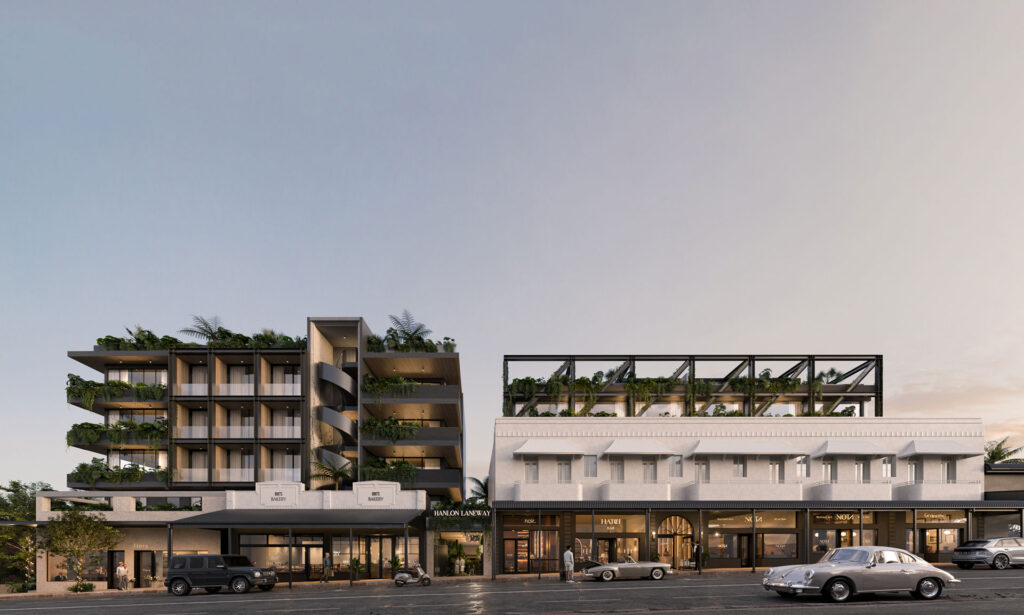 Architectural rendering of the proposed boutique development at 208-220 Given Terrace, Paddington