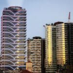 Architectural rendering of the proposed residential-led tower at 286 St Pauls Terrace, Fortitude Valley