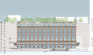 Woolstore-Style Heritage Facade Elevation