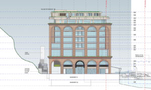 Woolstore-Style Heritage Facade Elevation