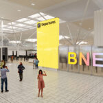 Artist's impression of upgraded Brisbane International Departures area