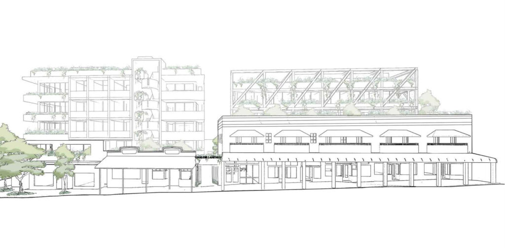 Sketch of the proposed boutique development at 208-220 Given Terrace, Paddington