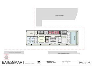 Architectural plans of rooftop wellness deck