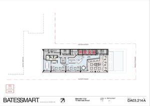 Architectural plans of rooftop restaurant