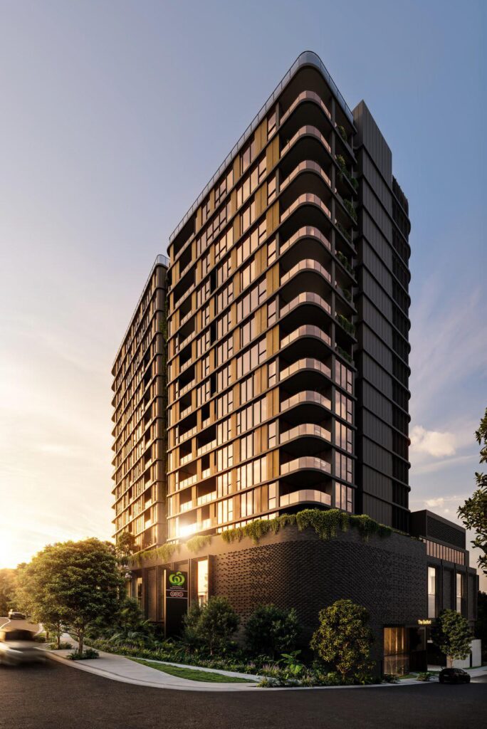 Architectural rendering of Mosaic Property's 'The Bedford'