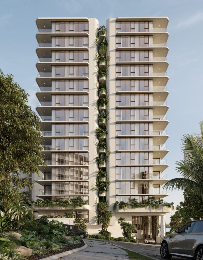 Architectural rendering of Pikos' Gaia development in Kangaroo Point