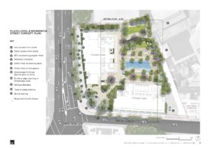 Plaza level & Brunswick St Concept Landscape Plan