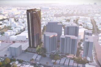 Architectural rendering of the final Tower 8 of South City Square