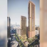 Architectural rendering of Aria's proposed 164 Melbourne St, South Brisbane