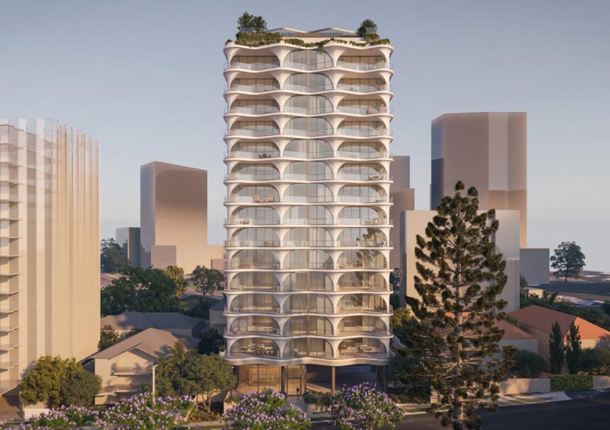 Architectural rendering of the proposed 21-25 Glen Road, Toowong