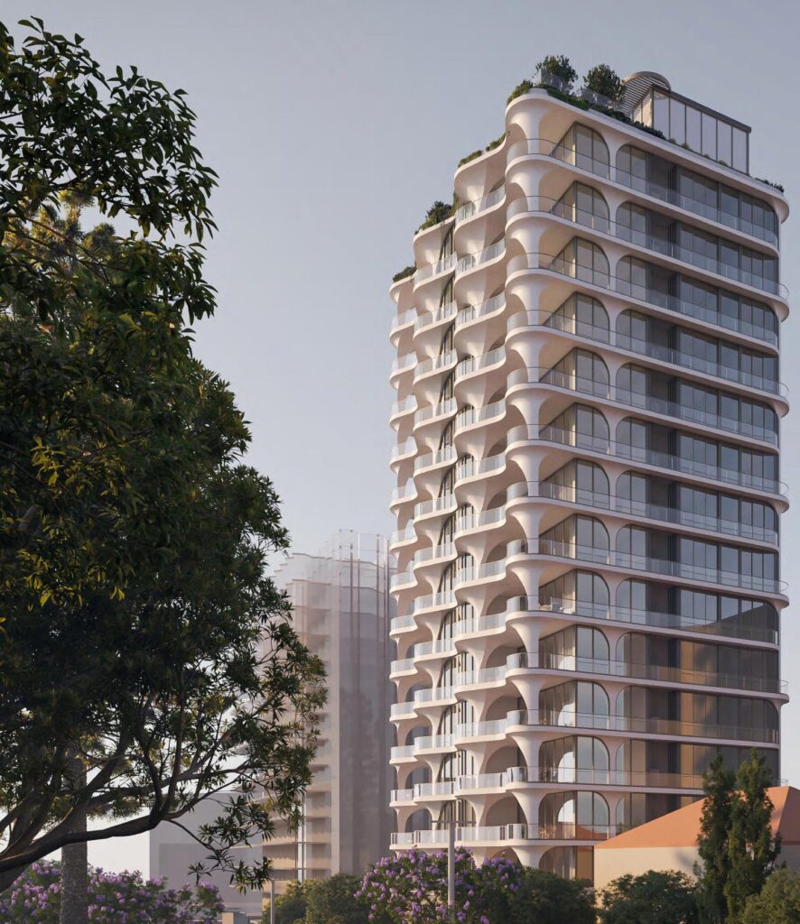 Architectural rendering of the proposed 21-25 Glen Road, Toowong